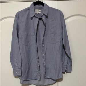 Madewell Women's Indigo Button Down Shirt
